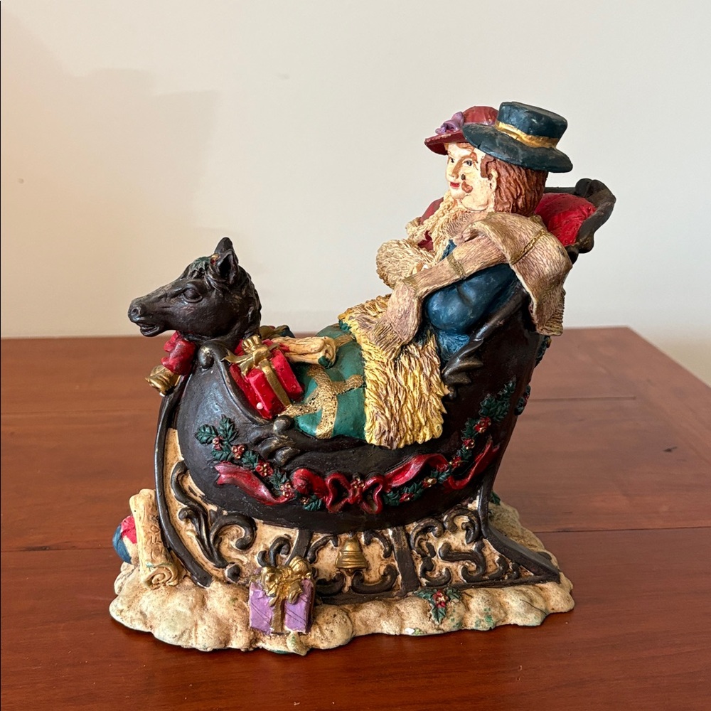 Dickens Collectible Windsor Collection Horse Sleigh Figurine - Picture 5 of 8